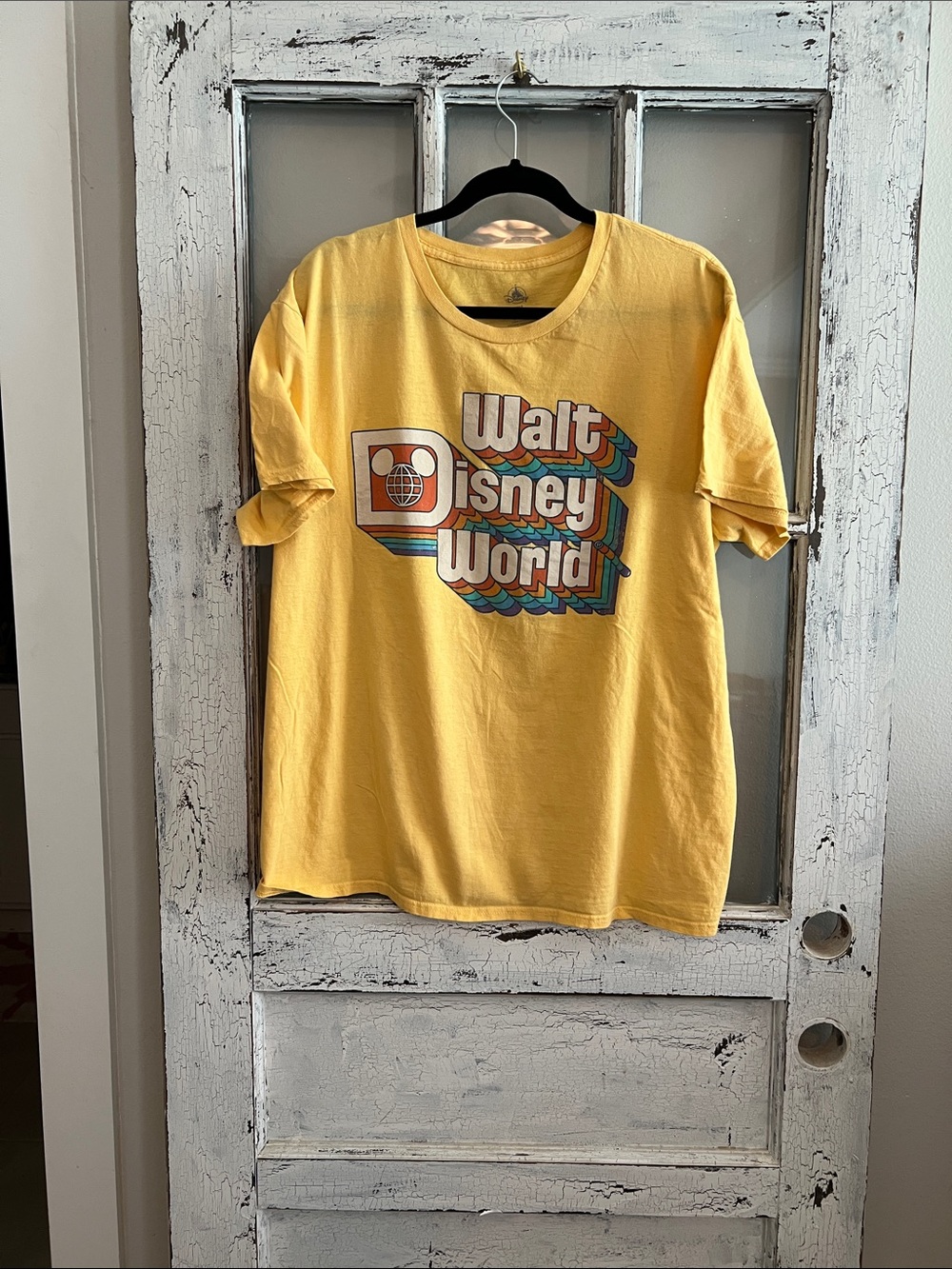 Disney Yellow Walt Disney World Retro Graphic Tee